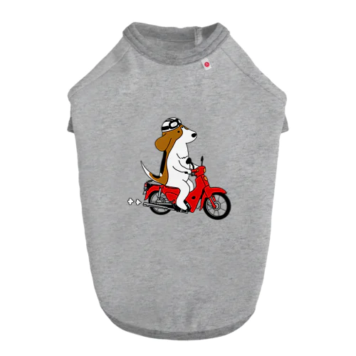 カブに乗るビーグル犬のカブ Dog T-shirt