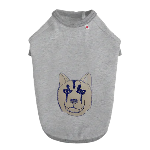 父が描くはなドローイング Dog T-shirt