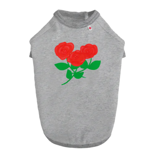 深紅の薔薇① Dog T-shirt