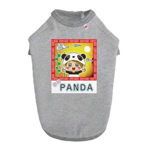 【キュートな彼女】你好PANDA着ぐるみ。 Dog T-shirt