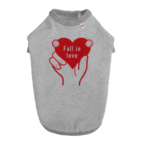 Fall in love ドッグTシャツ