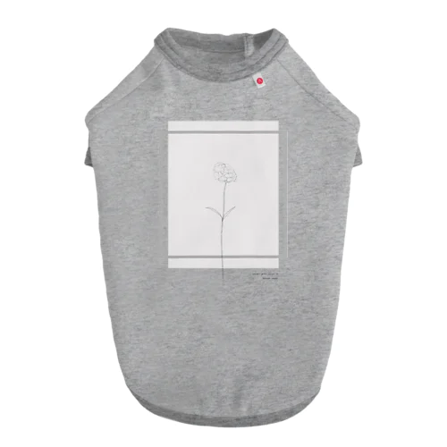  Graypink Carnation . Dog T-shirt