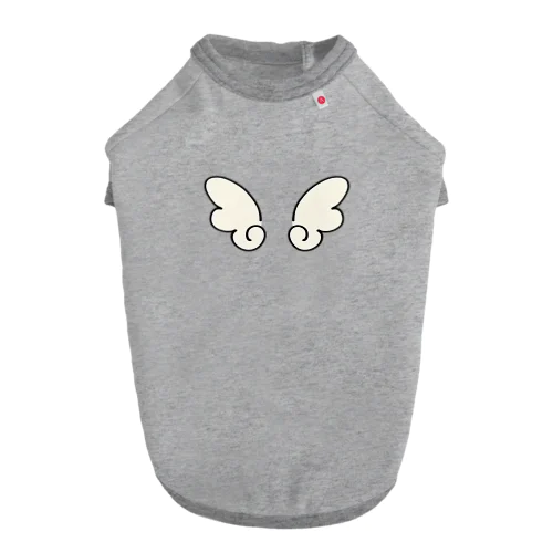 天使の羽のイラスト ドッグTシャツ
