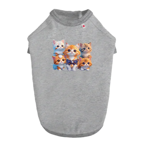 可愛い５匹の子猫 ドッグTシャツ