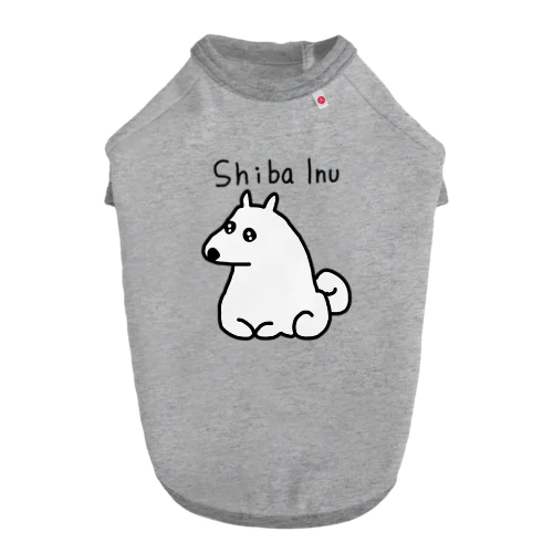 柴犬(白)　Shiba Inu Dog T-shirt