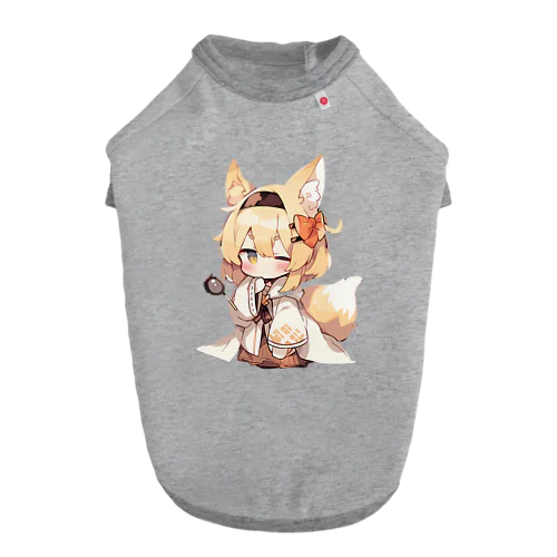 ミコン (Mikon) ver.3　狐の神様、きつね、キツネ ドッグTシャツ