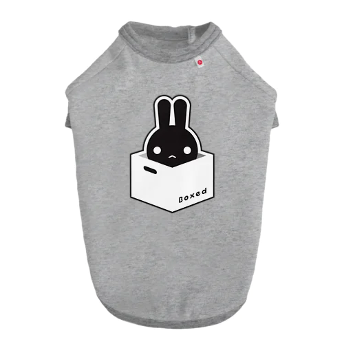 【Boxed * Rabbit】黒Ver Dog T-shirt