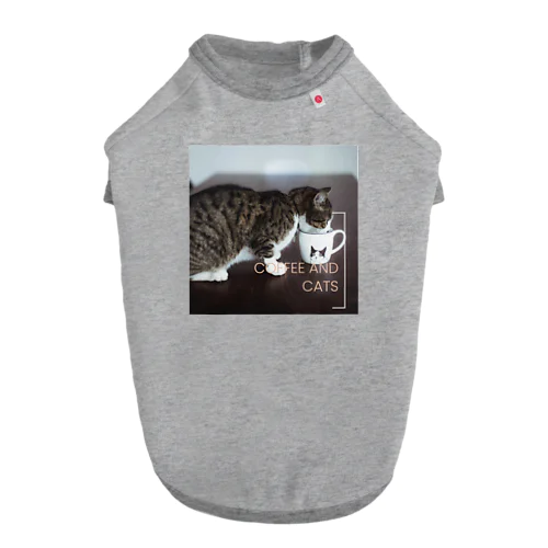 コーヒー猫 Dog T-shirt