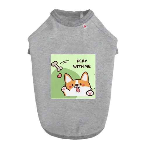 PLAY WITH ME ドッグTシャツ