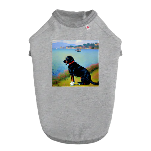 モネの犬 Dog T-shirt