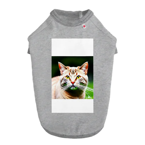猫の絵 ドッグTシャツ
