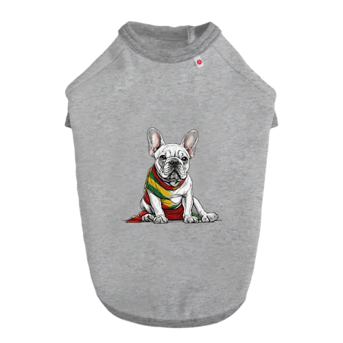 Frenchie-Rasta Dogg ドッグTシャツ