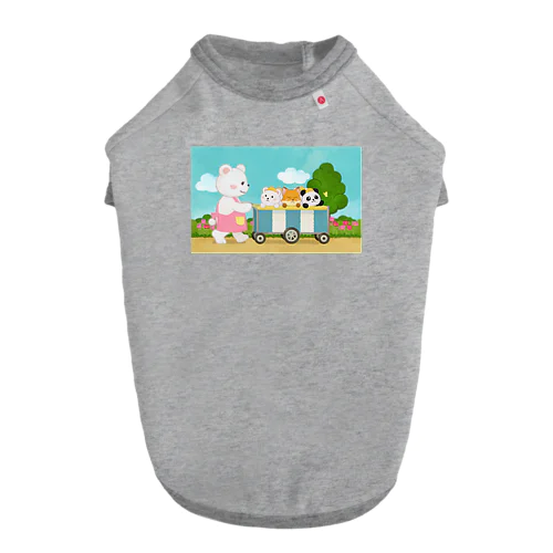 くまちゃん・みんなでお散歩 ドッグTシャツ