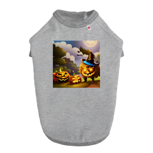 ハロウィンのモンスターパーティ Dog T-shirt