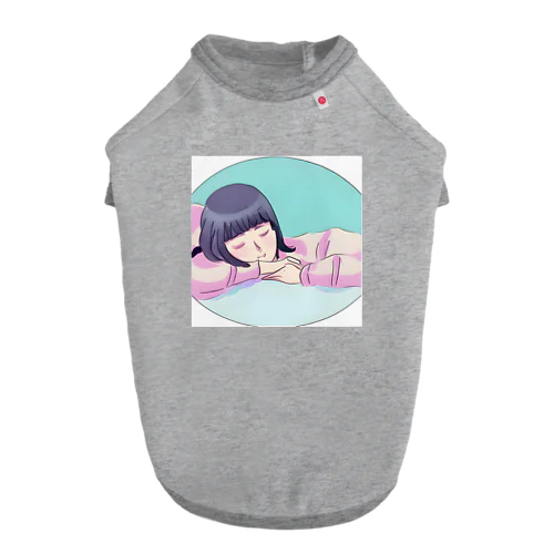 眠っている彼女 ドッグTシャツ