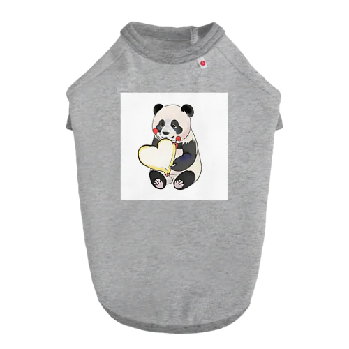 愛を送るパンダ Dog T-shirt