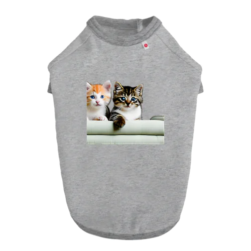 子猫の微笑み、心のオアシス ドッグTシャツ