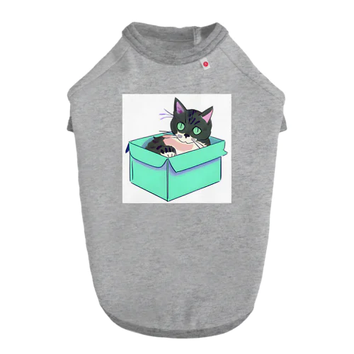 ダンボール猫 ドッグTシャツ