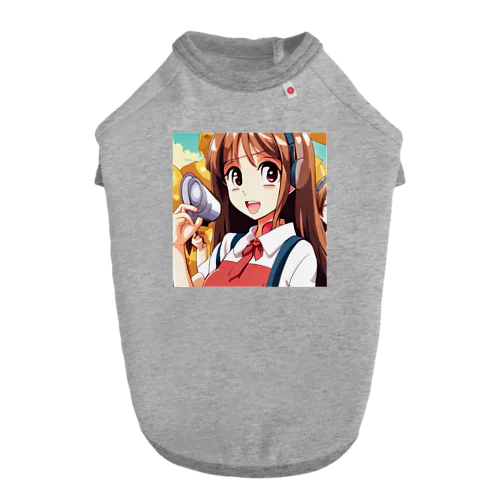 ヘッドホン美少女 ドッグTシャツ