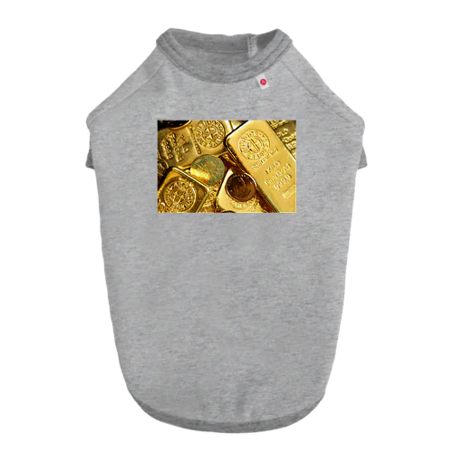 ゴールド Dog T-shirt