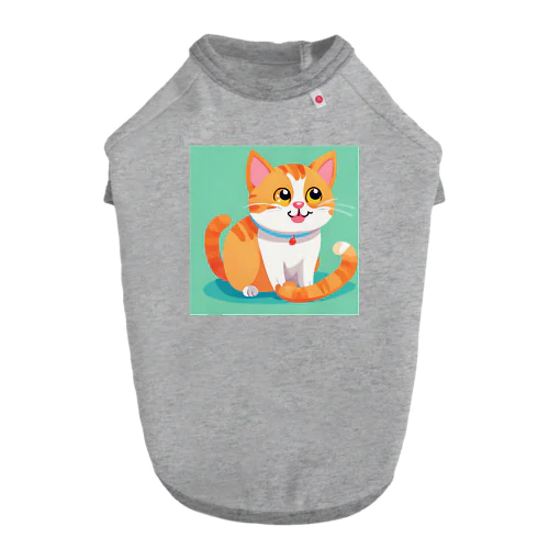 かわいい猫 ドッグTシャツ