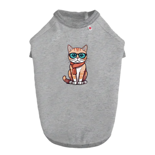 メガネ猫∥ Dog T-shirt