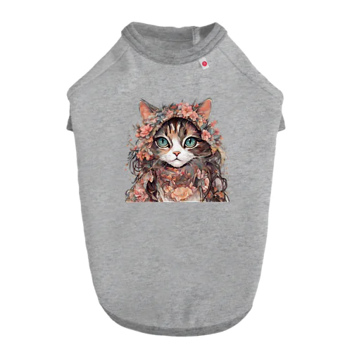 美人な猫 ドッグTシャツ