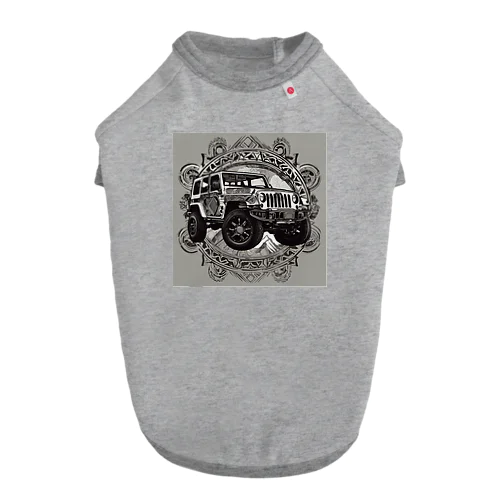 トライバル　ジープ1 ドッグTシャツ