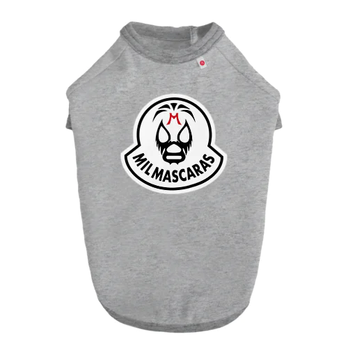 MIL MASCARAS-ミル・マスカラス ワッペン型ロゴ Dog T-shirt