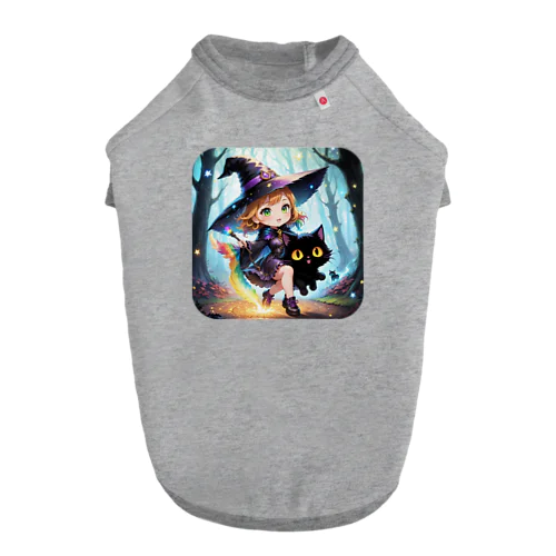 妖精のハロウィンフェス（魔女） ドッグTシャツ
