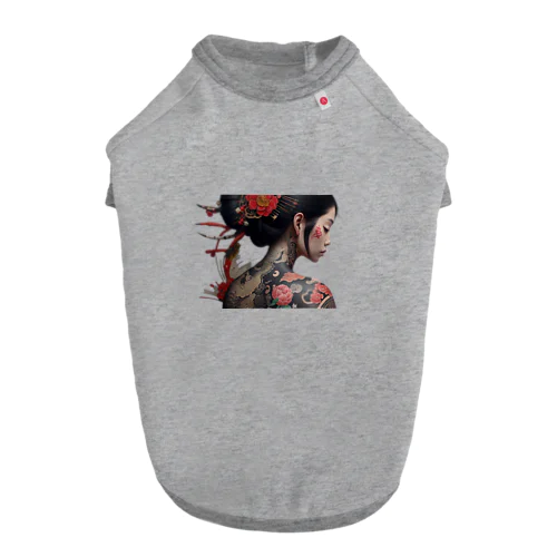 和彫り美しい女性 Dog T-shirt