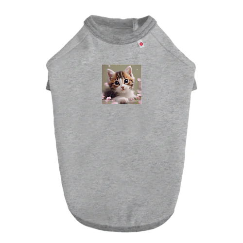 可愛い猫ちゃん ドッグTシャツ