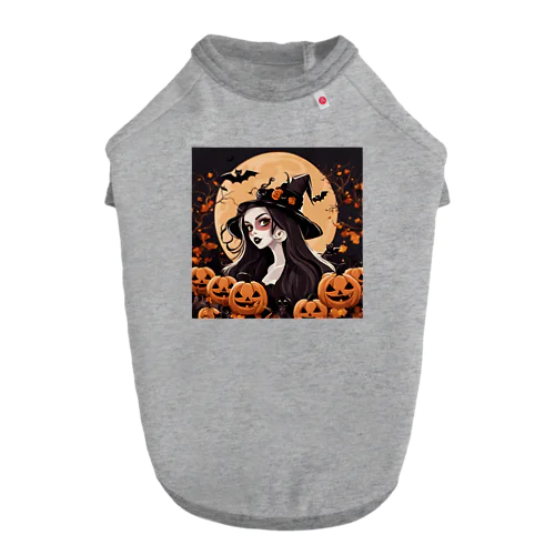 ハロウィン　魔女 Dog T-shirt