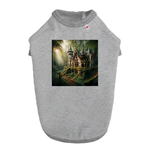 森の中にある豪華な中世の廃屋⑤ ドッグTシャツ