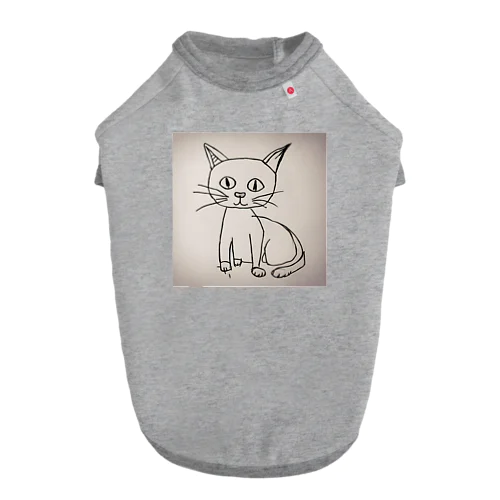 猫の絵 Dog T-shirt