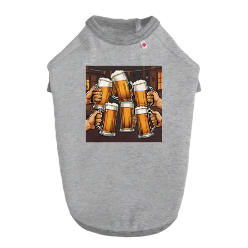 ビールで乾杯！ Dog T-shirt