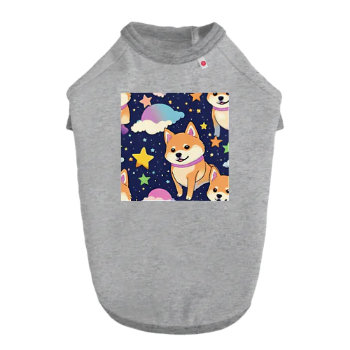 夜空に柴犬 Dog T-shirt