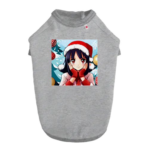 クリスマス-可愛い- ドッグTシャツ