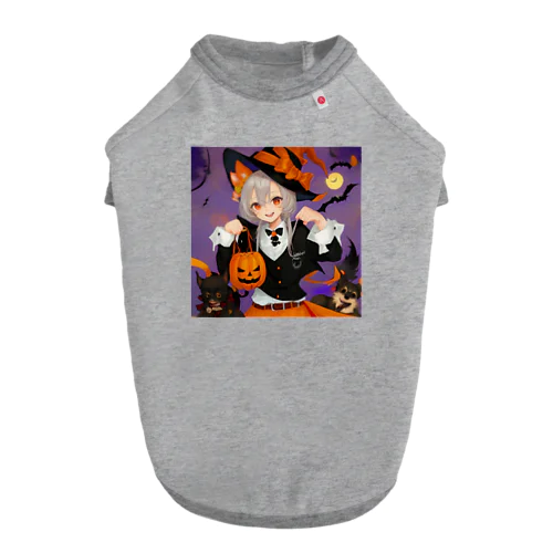 ワワ大好き魔女のハロウィン・キャンディ・キス Dog T-shirt