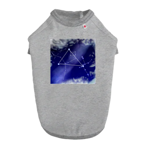 雲の切れ間から覗く星 Dog T-shirt