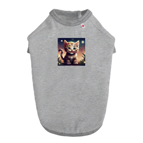 笑顔の子猫グッズ ドッグTシャツ