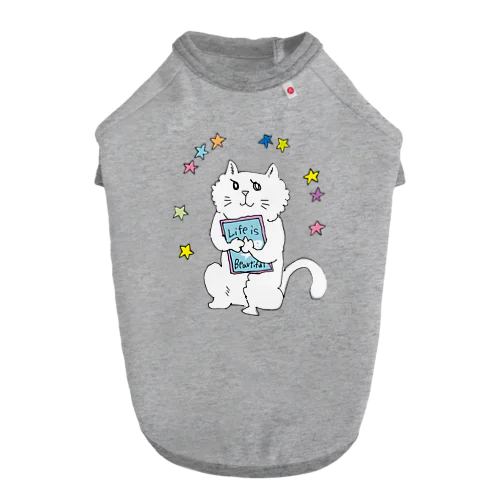 ライフイズビューティフルねこ ドッグTシャツ