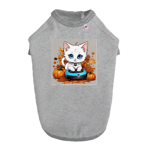 ハロウィンと白猫10 ドッグTシャツ