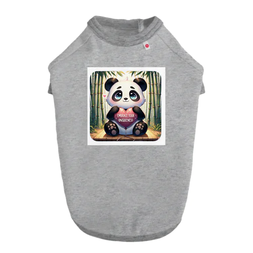 かわいいパンダ、イラストのグッズ Dog T-shirt
