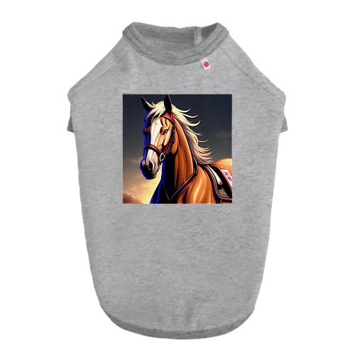 馬(horse) Dog T-shirt