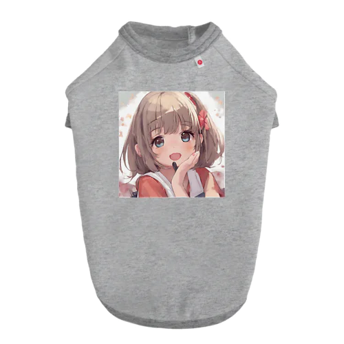 可愛い女の子イラストグッズ ドッグTシャツ