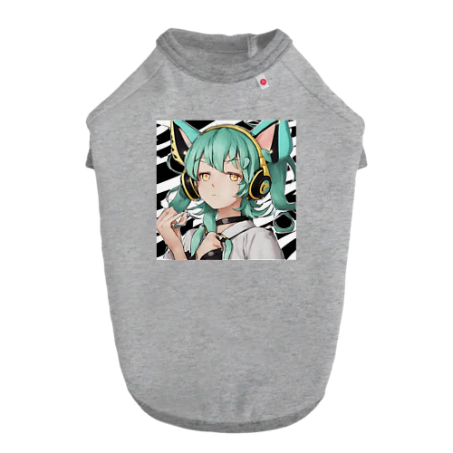 VOCALOID風 猫耳ちゃん ドッグTシャツ