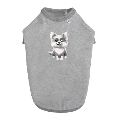 飼い主を待っている犬 Dog T-shirt