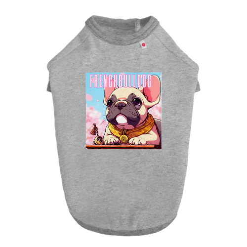 桜舞うFrench　bulldog Dog T-shirt