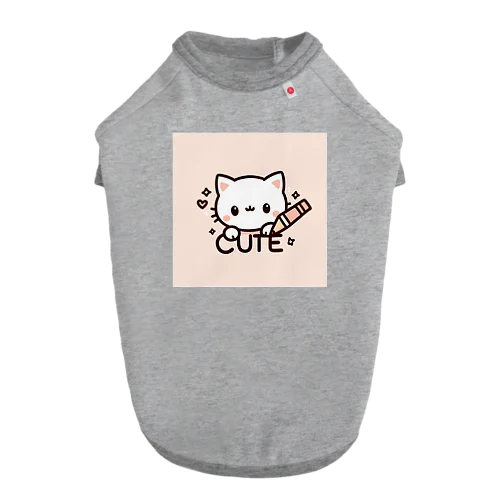 Cut 猫 ドッグTシャツ